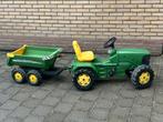 John Deere Tractor met laadbak, Kinderen en Baby's, Speelgoed | Buiten | Skelters, Ophalen, Gebruikt, Overige merken, Met kar of aanhanger