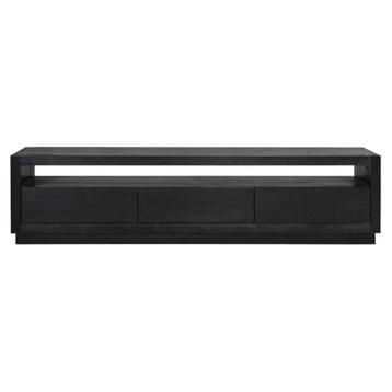 tv dressoir zwart 3 lade model Oakura van Richmond Interiors beschikbaar voor biedingen