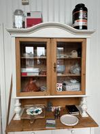 Leuke, oude, houten vitrine kast!, Huis en Inrichting, Ophalen of Verzenden, Gebruikt, 25 tot 50 cm, 150 tot 200 cm