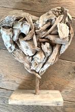 Hart van sprokkel hout houten hart decoratie stuk, Ophalen