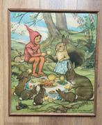 Grote Engelse prent Margaret W. Tarrant, konijnen, elf, Huis en Inrichting, Woonaccessoires | Schilderijen, Tekeningen en Foto's