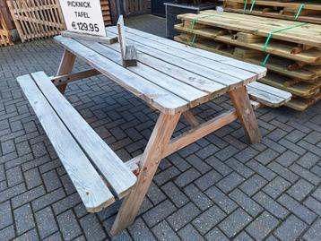 Picknicktafel geïmpregneerd 38mm dik GOEDKOOP OP IS OP  beschikbaar voor biedingen