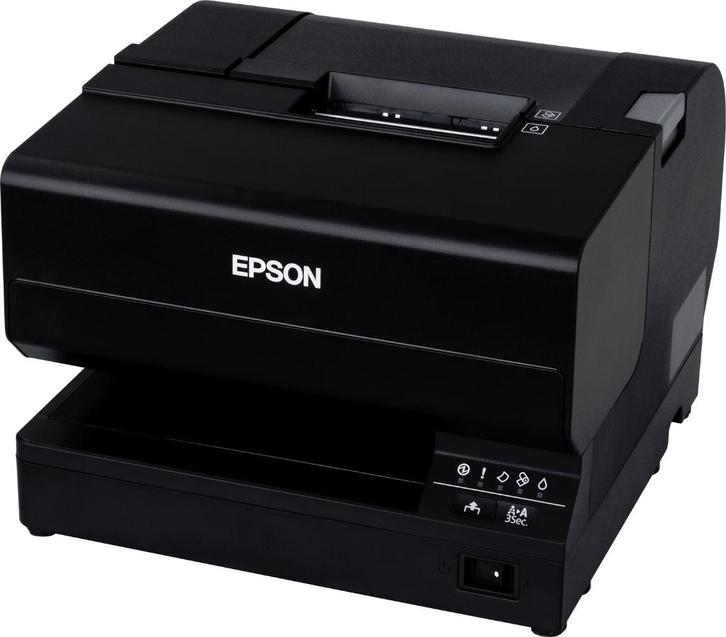 Epson TM-J7200, USB, Ethernet, cutter, ASF, black C31CF69301, Computers en Software, Pocketprinters, Zo goed als nieuw, Verzenden