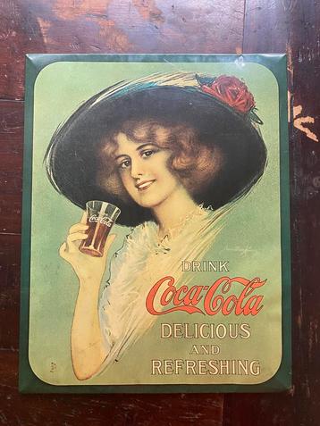 Antiek Coca-Cola reclamebord beschikbaar voor biedingen