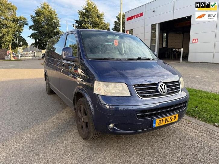 Volkswagen Transporter 2.5 TDI 340 Highline Dubbel cabine au, Auto's, Bestelauto's, Bedrijf, Te koop, ABS, Airbags, Airconditioning