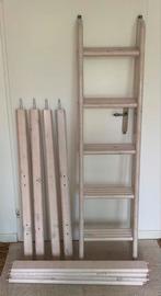 Flexa Classic - bedpoten en schuine ladder voor hoogslaper!!, Ophalen, Gebruikt, Hoogslaper
