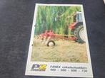 Tractor folder PZ zweegers FANEX cirkelschudders, Ophalen of Verzenden, Zo goed als nieuw