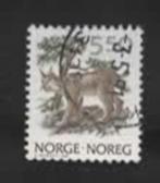 Fauna - Katachtigen - Noorwegen - Lynx - gebr, Ophalen of Verzenden, Gestempeld, Dier of Natuur