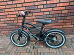 Zwarte Kinderfiets - Jongens/Meisjes, Fietsen en Brommers, Fietsen | Jongens, Ophalen, Gebruikt, 14 inch of minder, Handrem