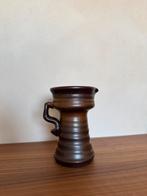 Mid century modern aardewerk bruin keramiek vintage oude, Ophalen of Verzenden