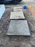 Chinese hardsteen tuintegels 100x100x3 - Bluestone, Tuin en Terras, Tegels en Klinkers, Ophalen, Gebruikt, Terrastegels, Natuursteen