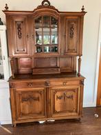 Vintage eiken vitrine kast buffet style louis XVI, Ophalen