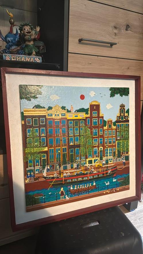 Schilderij van Ted Moorrees, Antiek en Kunst, Kunst | Schilderijen | Abstract, Ophalen