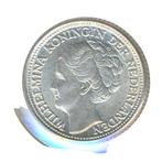 Nederland 25 Cent 1944 EP Wilhelmina, Postzegels en Munten, Munten | Nederland, Zilver, 25 cent, Ophalen of Verzenden, Koningin Wilhelmina