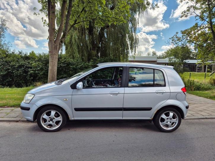 Hyundai Getz 1.5 D 5DRS 2005 Grijs, Auto's, Hyundai, Particulier, Getz, Airconditioning, Centrale vergrendeling, Elektrische ramen