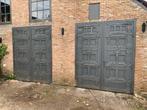 Massief houten deuren oude kerk deuren massief teak, 80 tot 100 cm, Gebruikt, Ophalen of Verzenden, 200 tot 215 cm