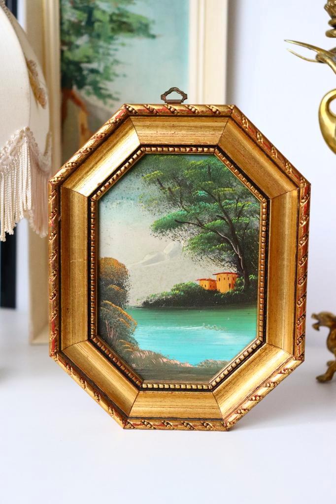 vintage olieverfschilderijtje, Antiek en Kunst, Kunst | Schilderijen | Klassiek, Ophalen of Verzenden