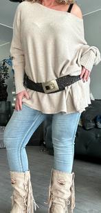 Off shoulder trui , super oversized ! Nieuw, Ophalen of Verzenden, Nieuw, Maat 42/44 (L), Beige