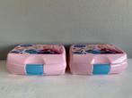 2 Frozen Roze Lunchboxes / Broodtrommels, Ophalen of Verzenden, Zo goed als nieuw