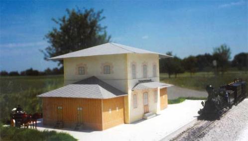 Station Untersteinach in h0 - papieren bouwplaat, Hobby en Vrije tijd, Modeltreinen | H0, Nieuw, Brug, Tunnel of Gebouw, Overige merken