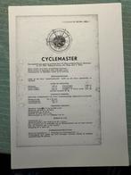 Cyclemaster Technische gegevens en Becksonnaaf, Verzenden, Zo goed als nieuw