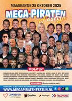 Te koop 1 kaartje mega piraten festijn 25 oktober maaskantje, Eén persoon, Oktober