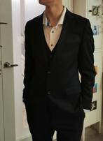 donkerblauw AVBA herenpak: colbert, gilet, pantalon (mt 46), Blauw, Ophalen of Verzenden, Zo goed als nieuw, Avba