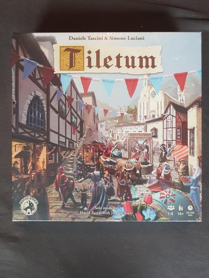 Tiletum Bordspel, Hobby en Vrije tijd, Gezelschapsspellen | Bordspellen, Nieuw, Een of twee spelers, Drie of vier spelers, Ophalen of Verzenden