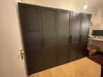 3 Zwarte Pax kasten met Flisberget deuren, Huis en Inrichting, Kasten | Kledingkasten, Ophalen, Overige materialen, 200 cm of meer