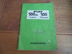 Instructieboek Fiat 500 D Sunroof, Fiat 500 Giardiniera 1964, Auto diversen, Ophalen of Verzenden