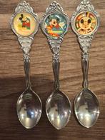 3 Disneyland Paris Lepels - Mickey Mouse, Gebruikt, Verzilverd, Ophalen of Verzenden, Metaal