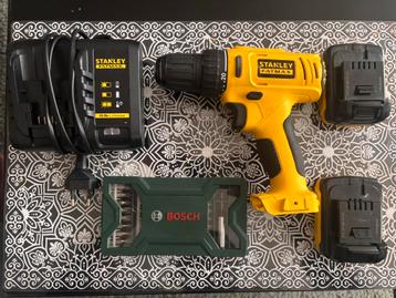 STANLEY Fatmax 18V set + 2 accu’s + Bosch bitset beschikbaar voor biedingen