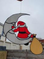 Tiffany glas in lood raamhanger kerstman OPRUIMING, Ophalen of Verzenden, Nieuw