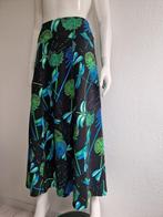 Lien & Giel maxi rok. Maat M. Zwart/print., Kleding | Dames, Rokken, Maat 38/40 (M), Nijmegen, Zwart, Verhip-vintage.nl