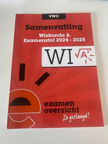 Wiskunde samenvatting en oefenboek beschikbaar voor biedingen