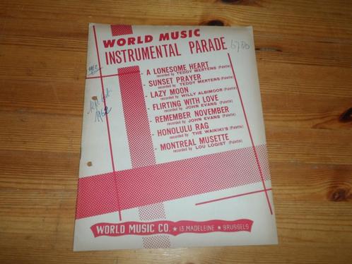 World music instrumental parade, Muziek en Instrumenten, Bladmuziek, Gebruikt, Artiest of Componist, Populair, Gitaar, Piano, Ophalen of Verzenden