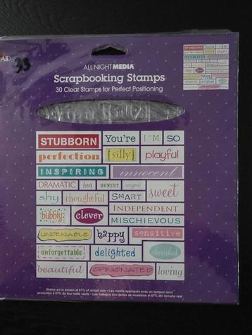 Nieuwe Stempelset Scrapbooking beschikbaar voor biedingen