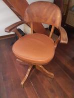 Antieke Verstelbare Bureastoel, Ophalen of Verzenden, Gebruikt