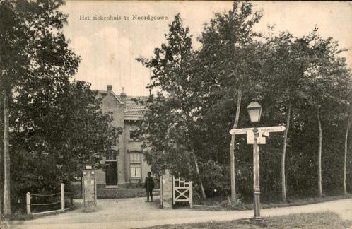 Het ziekenhuis te Noordgouwe, Verzamelen, Ansichtkaarten | Nederland, Gelopen, Zeeland, Voor 1920, Ophalen of Verzenden