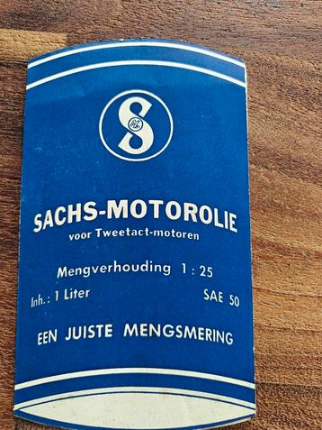 Sachs Motorolie Reclamefolder William Koch Amsterdam beschikbaar voor biedingen
