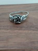 Zilveren Rozenring Theodore Klotz - Maat 20 (Verstelbaar), Gebruikt, 20 of groter, Ophalen of Verzenden, Dame