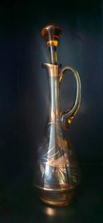 Beheems kristallen karaf met gouden details, Ophalen of Verzenden