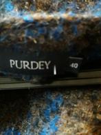 PURDEY   MOOIE WOLLEN BOUCLE, Ophalen of Verzenden, Zo goed als nieuw, Maat 38/40 (M), Blauw