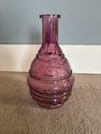Prachtige roze vaas 22 cm hoog, Overige kleuren, Ophalen of Verzenden, Minder dan 50 cm, Glas