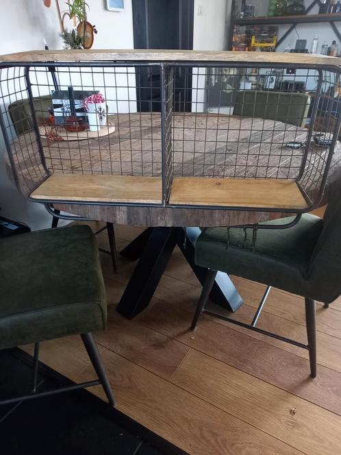 Een stoer wandrek met 5 haken, Huis en Inrichting, Woonaccessoires | Overige, Gebruikt, Ophalen of Verzenden