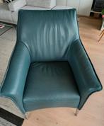 Leolux Mayon fauteuil blauw, Huis en Inrichting, Ophalen, Gebruikt, 75 tot 100 cm, 75 tot 100 cm