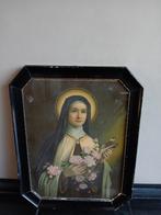 Oud schilderij Heilige Theresia - Brocante maar €5 - ophalen, Antiek en Kunst, Antiek | Religie, Ophalen