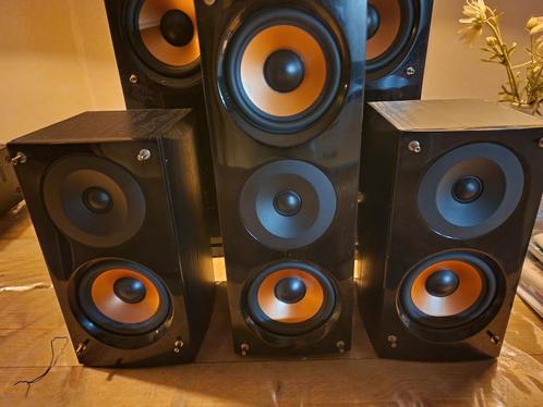 5.1 luidspreker set van pure acoustics, Audio, Tv en Foto, Luidsprekers, Zo goed als nieuw, Front, Rear of Stereo speakers, 120 watt of meer