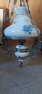 Scheepslamp delfts blauw brocante lamp, Antiek en Kunst, Antiek | Lampen, Ophalen