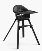 Kinderstoel zwart Stokke Clikk, Ophalen, Zo goed als nieuw, Meegroeistoel, Gordel(s)